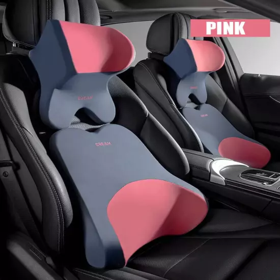 Car Lumbar Support Headrest Neck Pillow Universal Neck Cushion Auto Seat Pillow