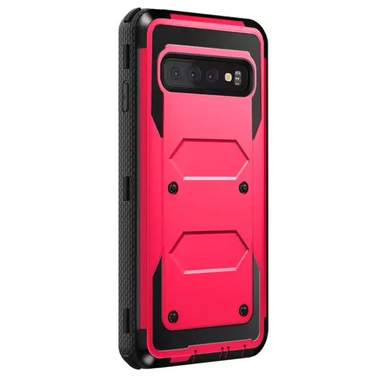 Rose For Samsung Galaxy S10/S10+/S10e Shockproof Rugged Case Cover / Belt Clip