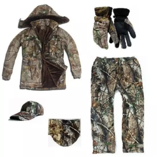 Men Winter Tactical Clothing Waterproof 5PCS Military Camouflage Hunting Clothes