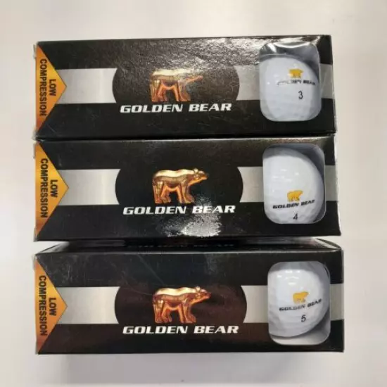 New Golden Bear Dual Titanium Golf Balls 9 Golf Balls total USGA Long Soft