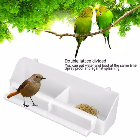 4x Bird Feeder Hanging Food Water Bowl for Parrots Pigeons and Small Pets