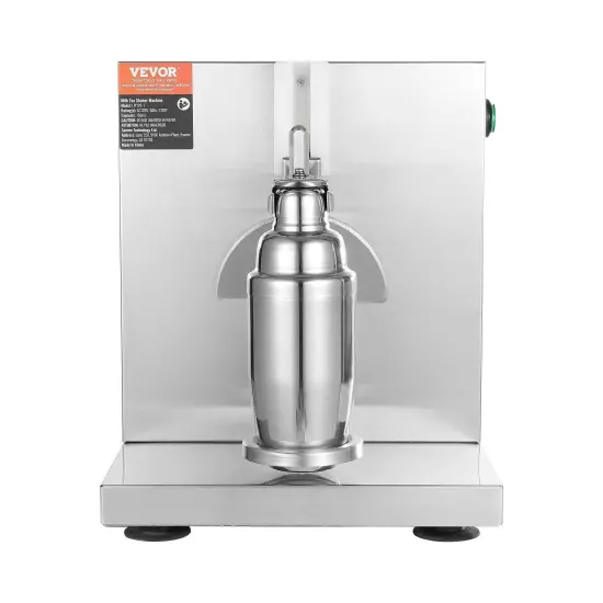 VEVOR Milkshake Maker Machine, 120W Commercial Milk Tea Shaker Machine, Single 