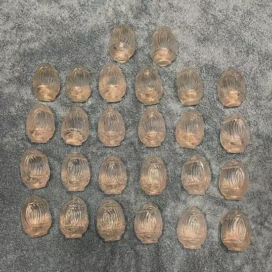 26 Vintage Pressed Glass BirdCage Seed Water Cups