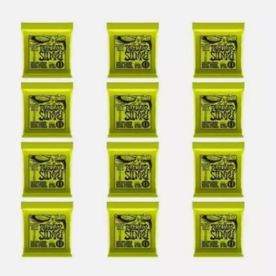 2221 Ernie Ball Regular Slinky Nickel 10-46 Electric Guitar Strings 12 SETS