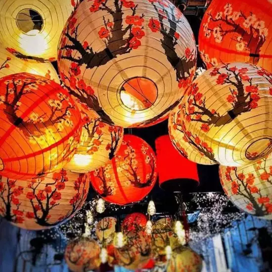 Plum Blossom Circular Paper Lamp BEST2024