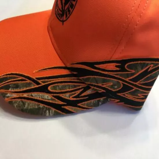 Orange Camo Outdoors Hunting Hat - Vintage RealTree Cap