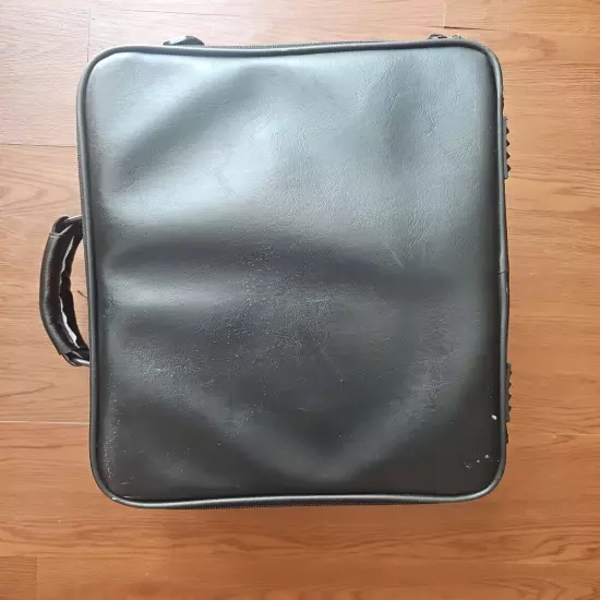 Black Leather Briefcase Saxon Luggage Company With Over The Shoulder Carry Strap