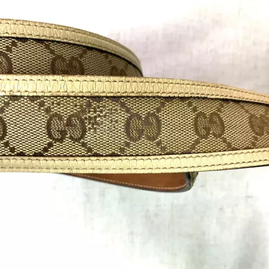 GUCCI GG Leather Interlocking G Buckle Belt