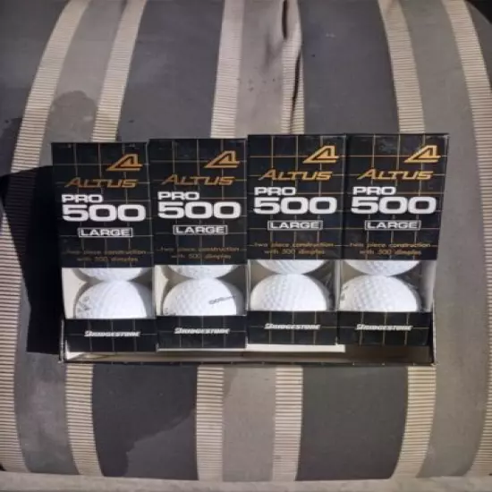 Japanese Manufactured Vintage Bridgestone Golf Balls "Altus PRO 500" 