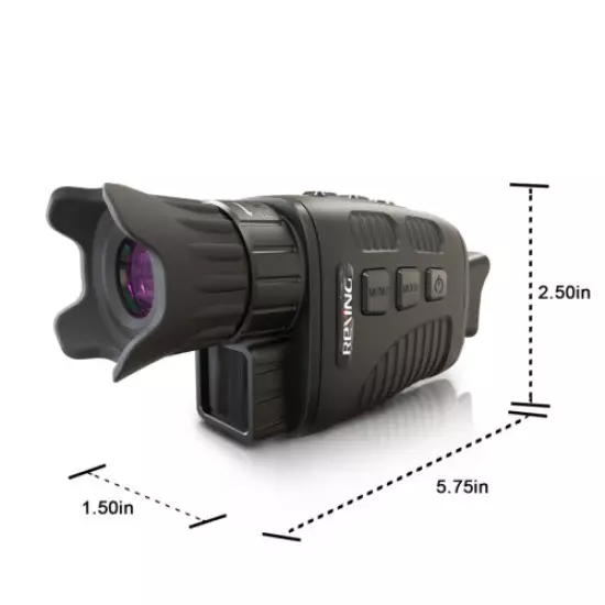 Rexing B1 Basic Night Vision Goggles/Monoculars w/1.5“ LCD Screen, Video Record