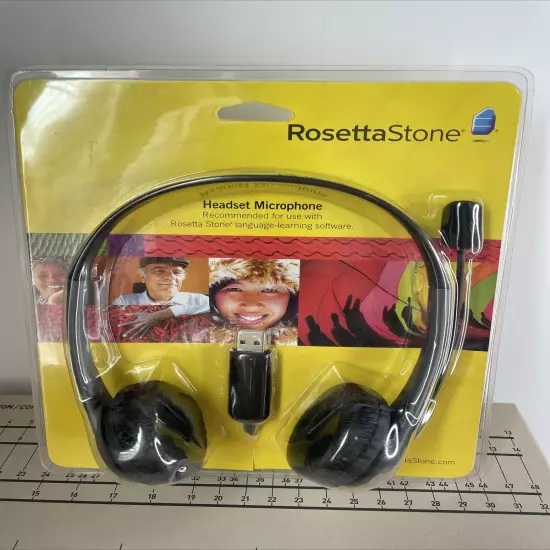 Rosetta Stone Headset Microphone USB For Language Learning Software