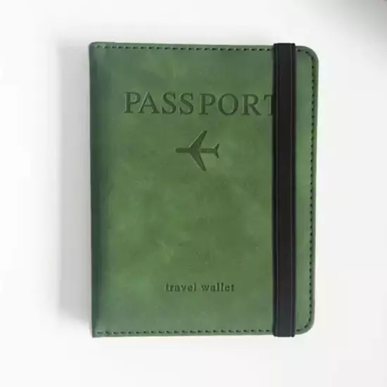 Passport cover for travel RFID blocking, Passport holder