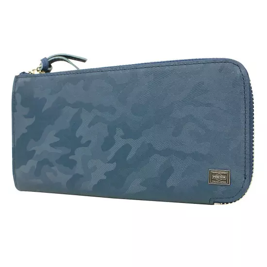 Yoshida Kaban PORTER Long Wallet L-shaped Navy