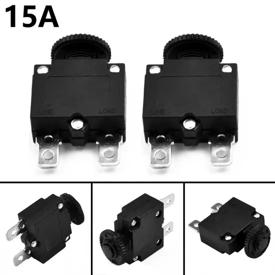 2pcs Air Compressor Electric Tools Circuit Breaker Overload Protectors AC15A