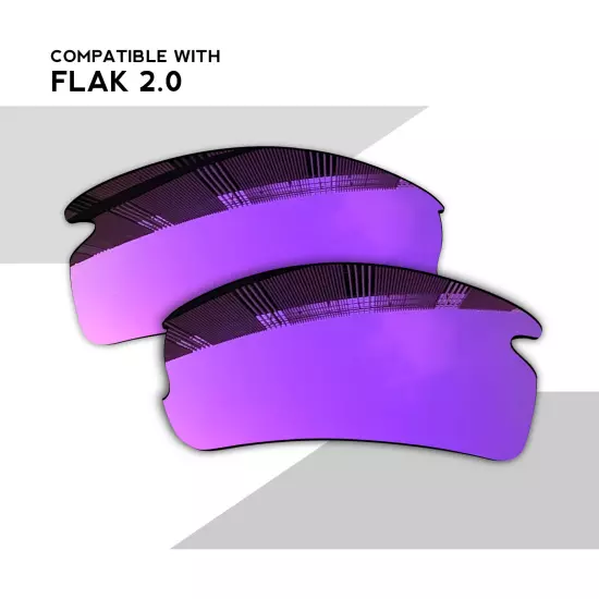 Wholesale POLARIZED Replacement Lenses for-Oakley Flak 2.0 OO9295 Sunglasses