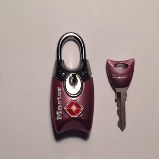 MASTER LOCK COMPANY-LADIES VIOLET LUGGAGE PADLOCK--TSA ACCEPTED