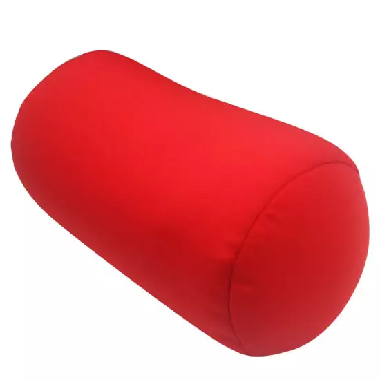 Microbead Roll Pillow - Home Seat Head Rest with Neck Support, Travel Size