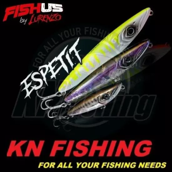 FISHUS LURENZO ESPETIT 125mm 21gr Hard Minnow Lures Topwater Spinning Bass