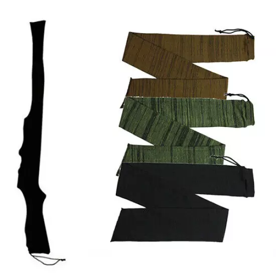 Black+Green+Brown Shotgun / Rifle Gun Sock Case Cover Hunting Storage Sleeve Set