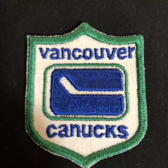 VTG Vancouver Canucks NHL Patch Shield Sew On 2x2.5” Canada Hockey Brit Columbia