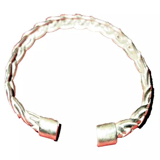 Brilliant Women's Braided Cuff 925 Sterling Silver Bracelet for All Occasions!