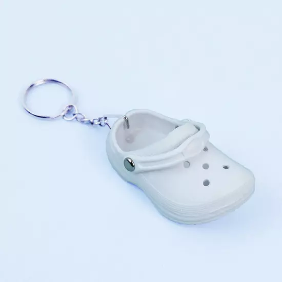 Color Slipper Keychain Shoes Keyring Backpack Sandal Crocs Funny Pendant Mini