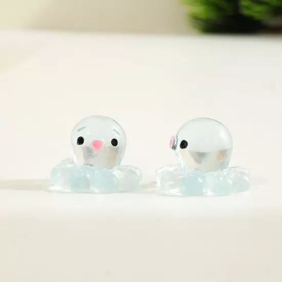 Cartoon Mini Octopus Luminous Toys Fish Tank Aquarium Decoration Accessories Sn