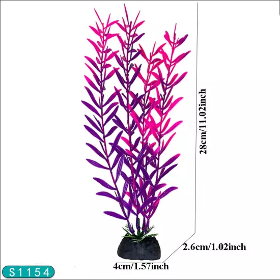 1 PC Micro Landscape Decoration Plastic Aquatic Plants Fish Tank Landscaping ➳