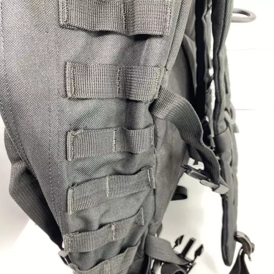 Outdoor Tactical Military Style Black Backpack Molle Hiking Laptop Travel Bag