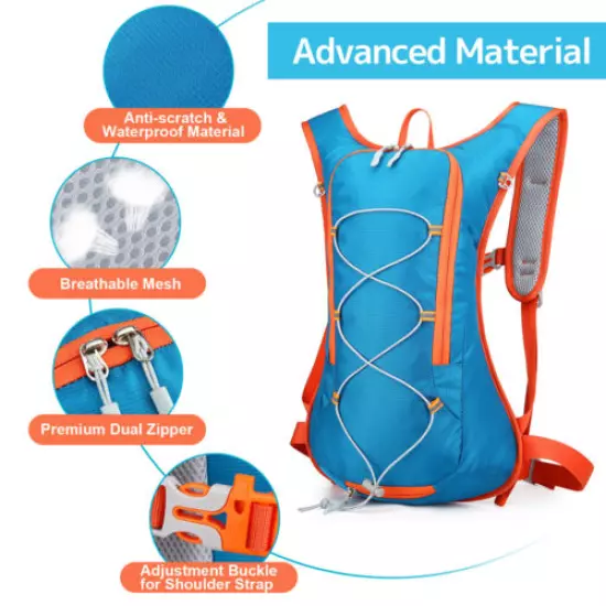 10L Hydration Backpack Pack + 2L Water Bladder, Cycling Hiking Reservoir System