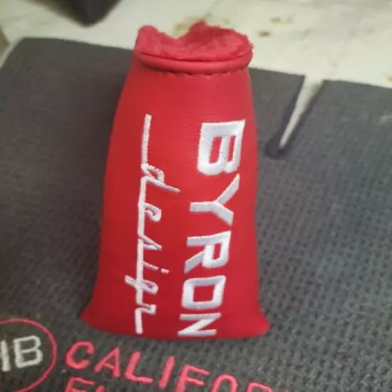 Byron Design Headcover -Red and White.. Snap Fit-nice Headcover