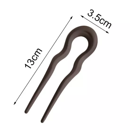 Women Hair Pin U Shaped Fork Stick French Fashion Hairstyle Resin Hair Clips