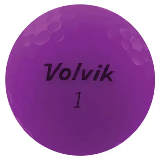 Volvik Vivid Matte Finish Golf Balls 24 (2 Dozen), Purple