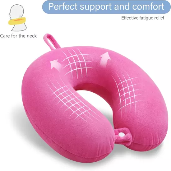 Travel Pillow Memory Foam, Comfortable Travel Neck Pillow U Shape, Support Neck 