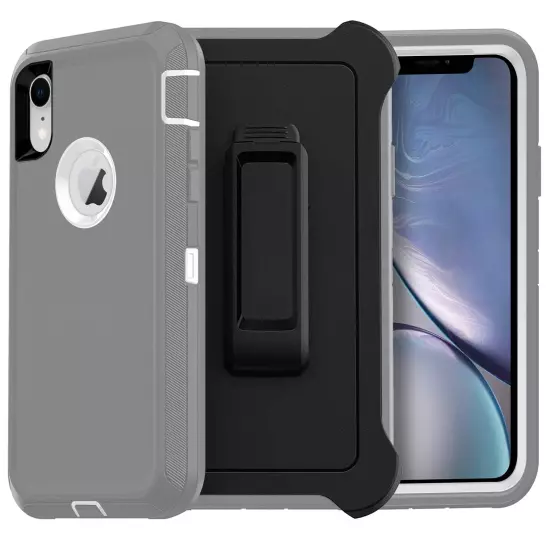 For Apple iPhone XR Xs Max Case Cover Shockproof Series Fits Defender Belt Clip