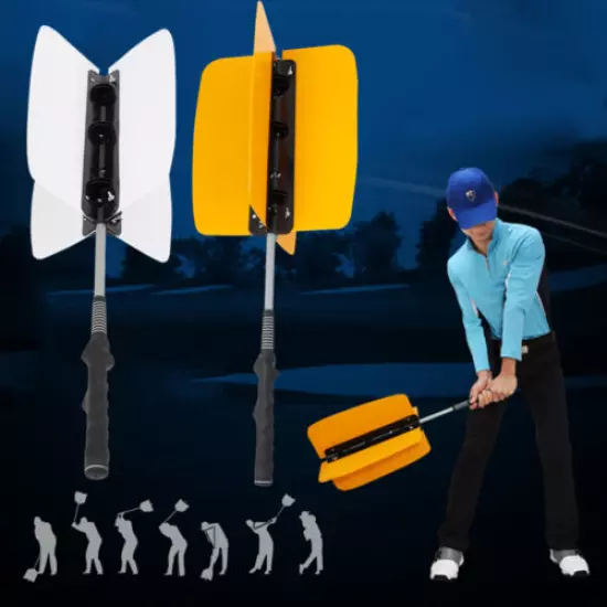 Professional Golf Swing Fan Resistance Trainer Warm-Up Swing-Power Practice Aid