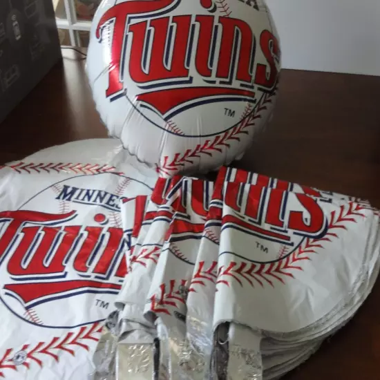 Minnesota Twins MLB Pro Baseball 18" Mylar Foil Balloon Sports Party Decoration