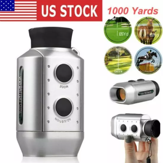 1000 Yards Golf Rangefinder Digital 7x Laser Distance Range finder Telescope US