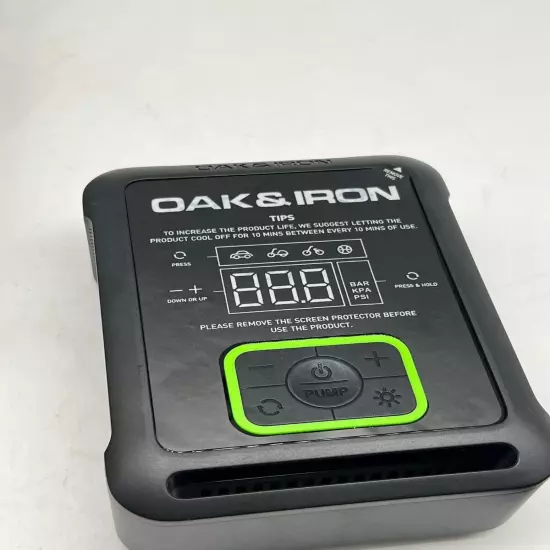 OAK & IRON Battery Tire Inflator 1 Min Fast Inflation Portable Air Compressor