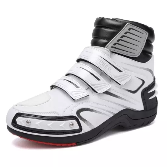 Professional Non-Slip Motorcycle Boots Men's High Top Comfortable Riding Shoes