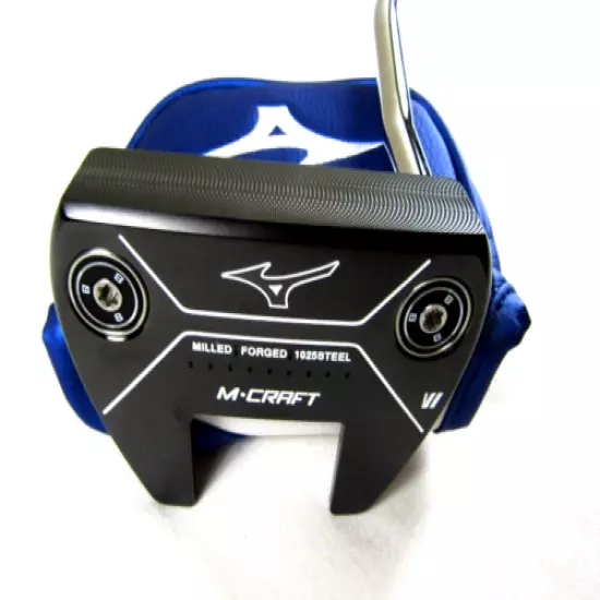 Mint Mizuno M-Craft VI 35" Putter, Black Ion, Weight Kit w/ 3g, 13g, Wrench,