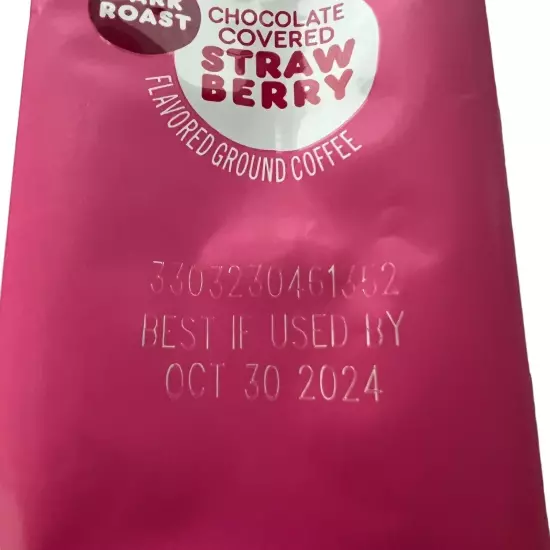 Bag of Dunkin Dark Roast Chocolate Covered Strawberry Coffee 11oz EA 10/30/2024