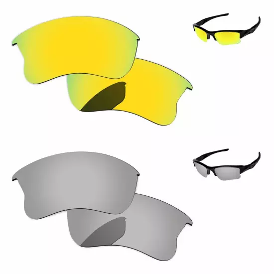 Lensology Polarized Replacement Lenses For-Oakley Flak Jacket XLJ Multi-Options