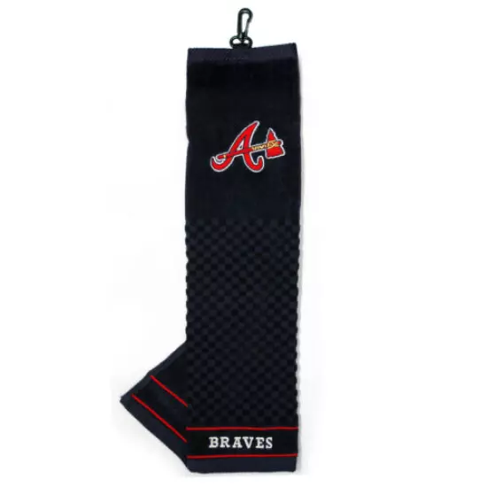 MLB Embroidered Tri-fold Golf Towel - Atlanta Braves