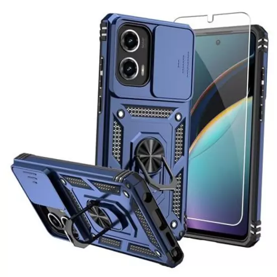 SMKY for Case,with Screen Protectors and Camera Moto G Stylus 5G 2024 Blue