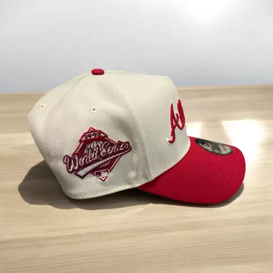 New Era Snapback Atlanta Braves - Cream & Red Special Edition 1992 World Series 