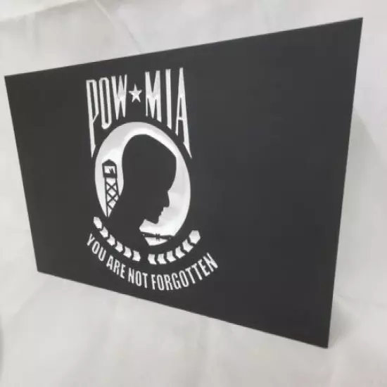 19" POW MIA Flag handgun concealment cabinet hidden gun storage safe