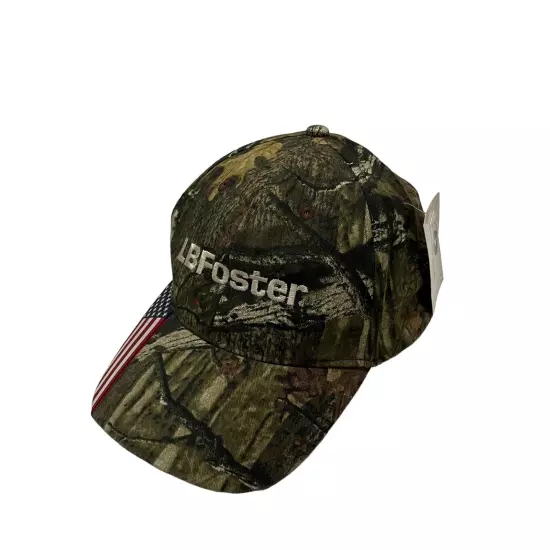 LB Foster Company Camo Hat Cap Mossy Oak Outdoor Cap New