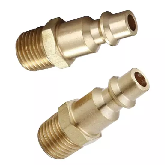 2pcs Air Hose Fitting Air Compressor Connector Quick Coupler Plug 14 NPT