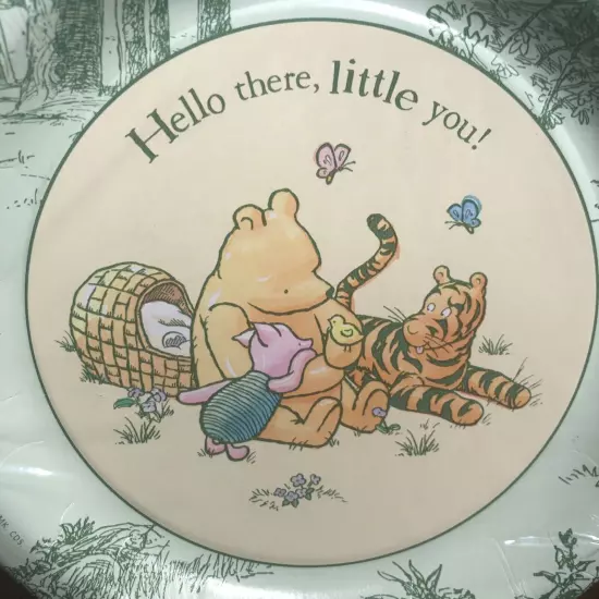 Classic Winnie the Pooh Baby Shower Party Supplies Hallmark Banner Plates For 8